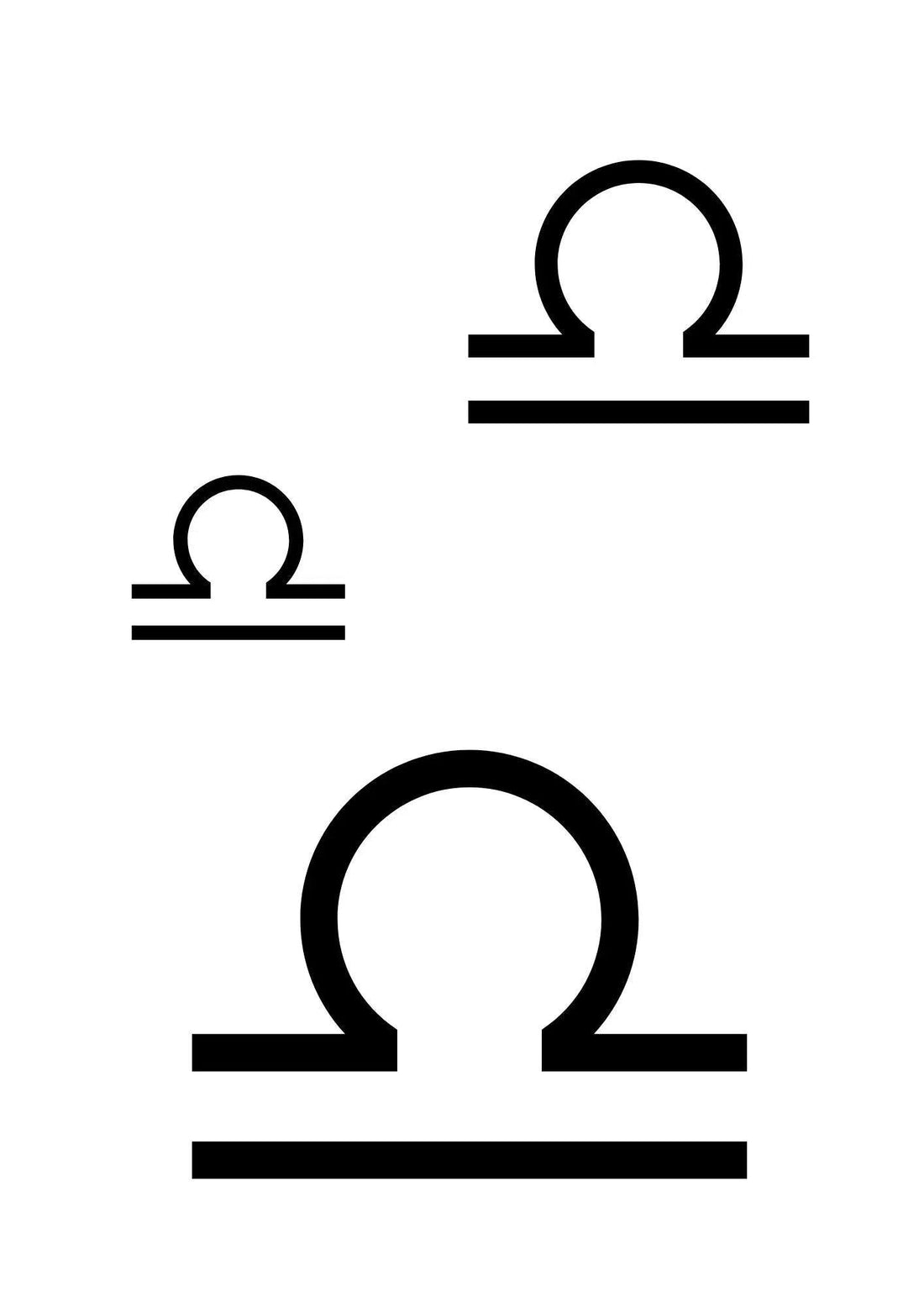 Neptattoo-Weegschalen