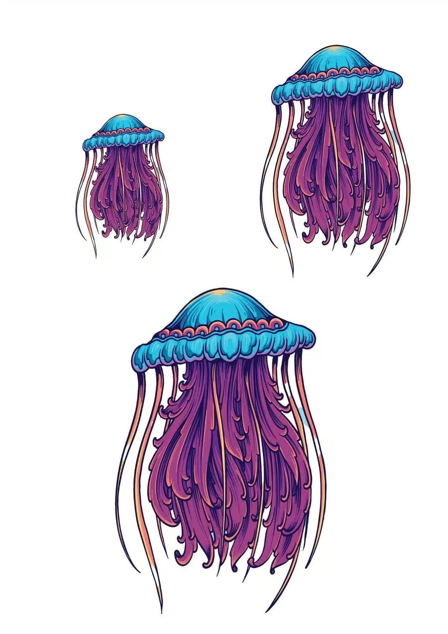 Neptattoo Mysteries of the sea - Jellyfish - Talatattoo