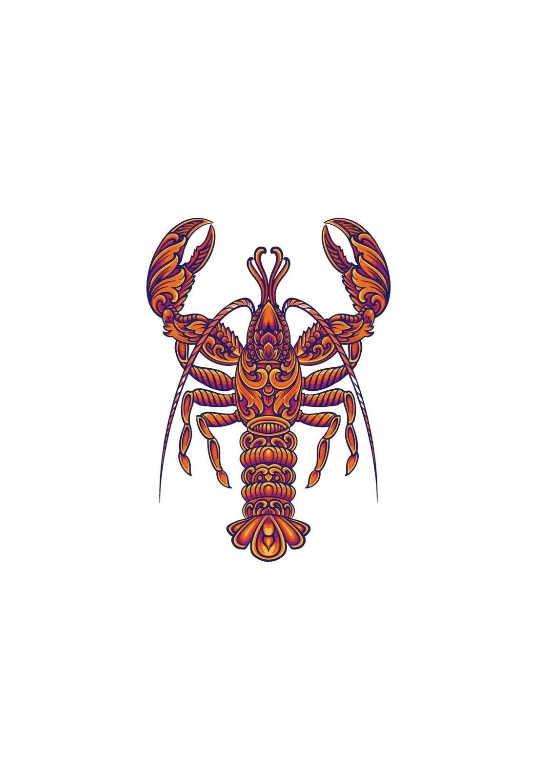 Neptattoo Mysteries of the sea - Lobster - Talatattoo