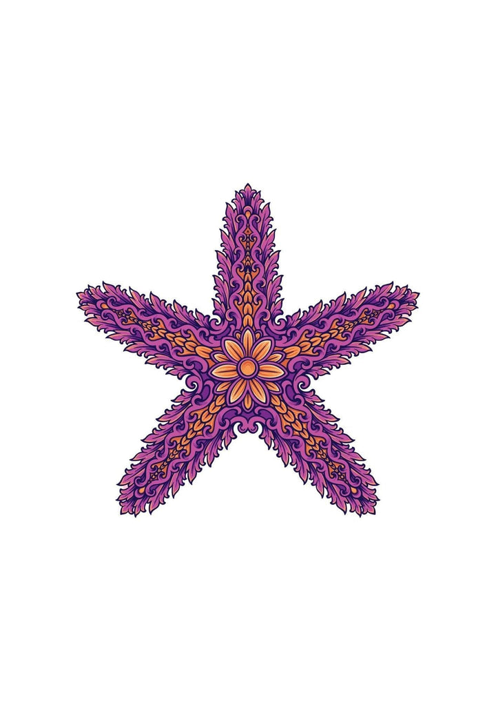 Neptattoo Mysteries of the sea - Starfish Purple - Talatattoo