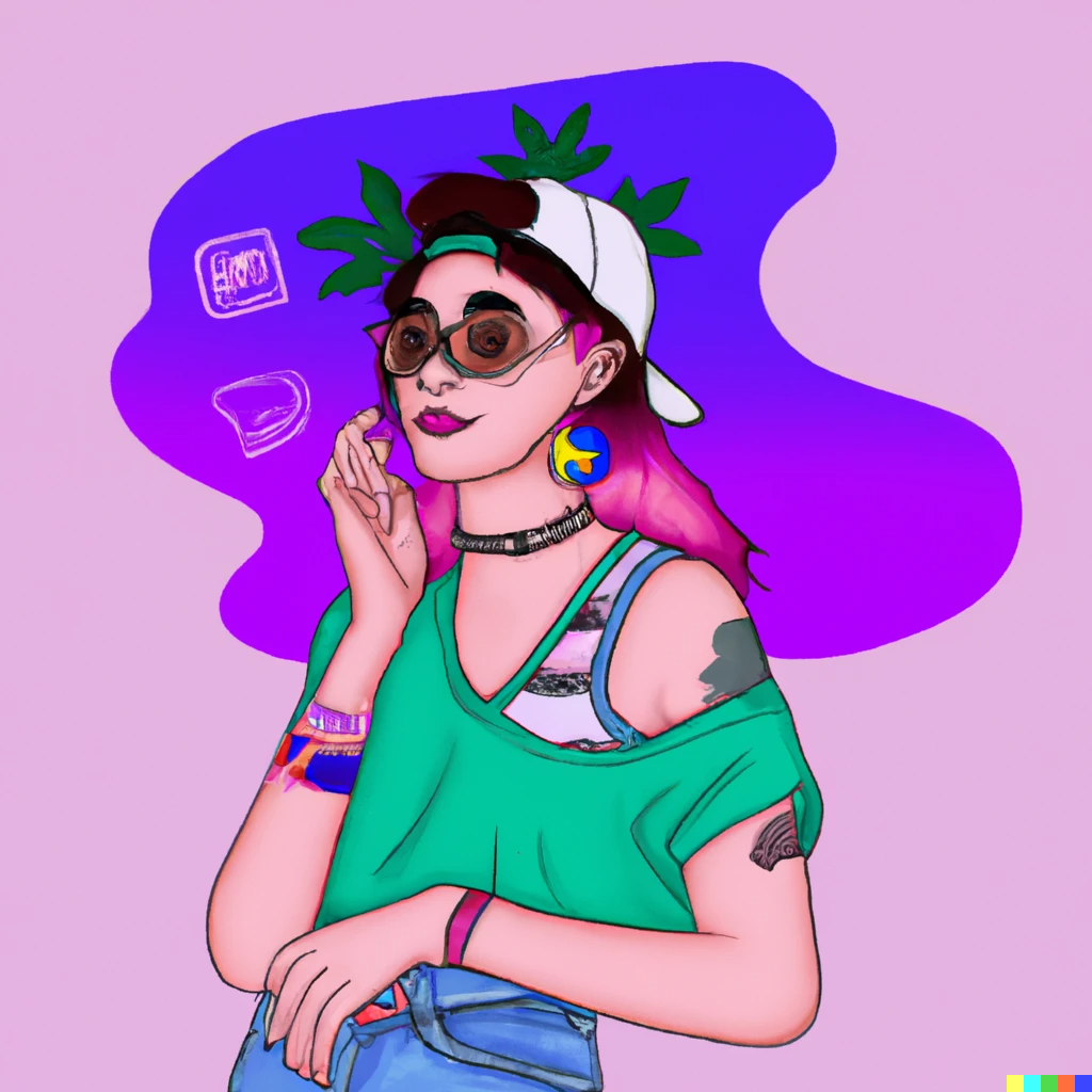 Meisje-met-nepptattoos-op-arm