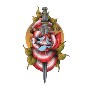 Neptattoo-Rose-Sword
