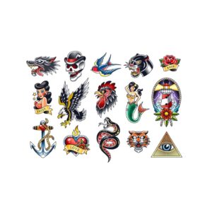 Neptattoo Set volwassenen - Traditional