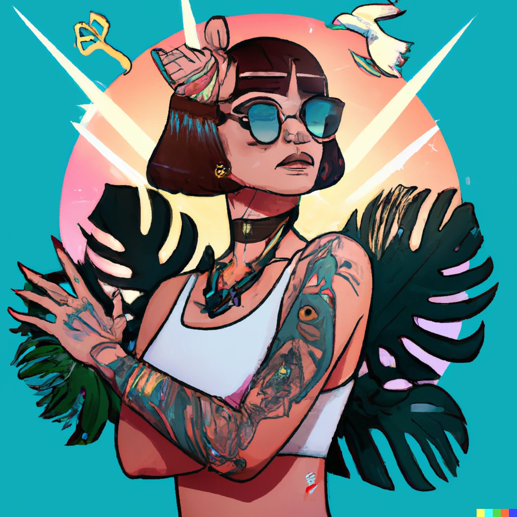 vrouw-met-verschillende-neptattoos